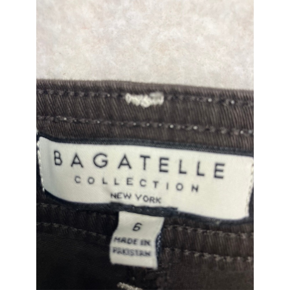 Bagatelle Wide Leg Pants Womens 6 Brown Contrast Stitch‎ High Rise - Picture 2 of 10
